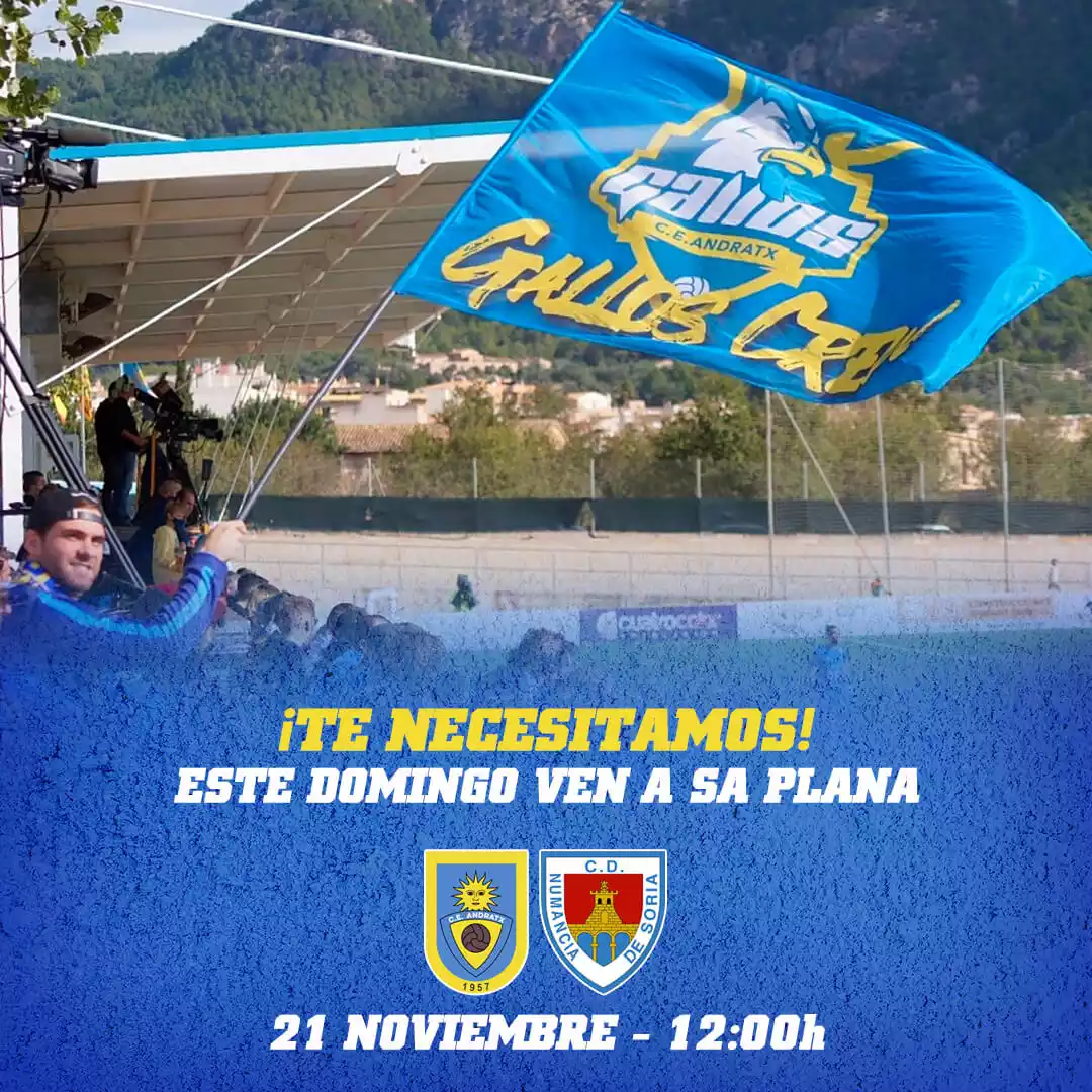 CE Andratx - Cartel aficionados CD Numancia