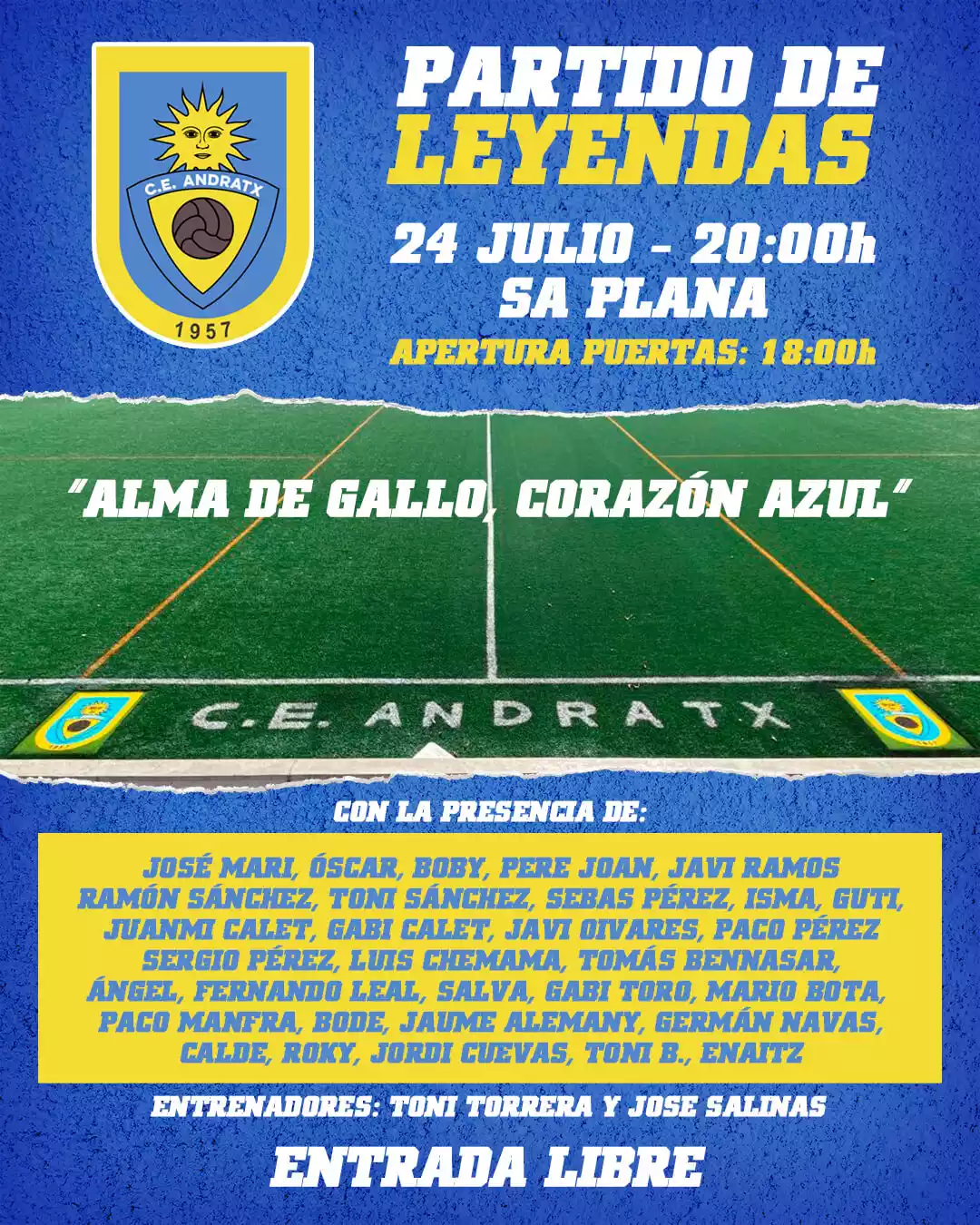 CE Andratx - Cartel Partido Leyendas