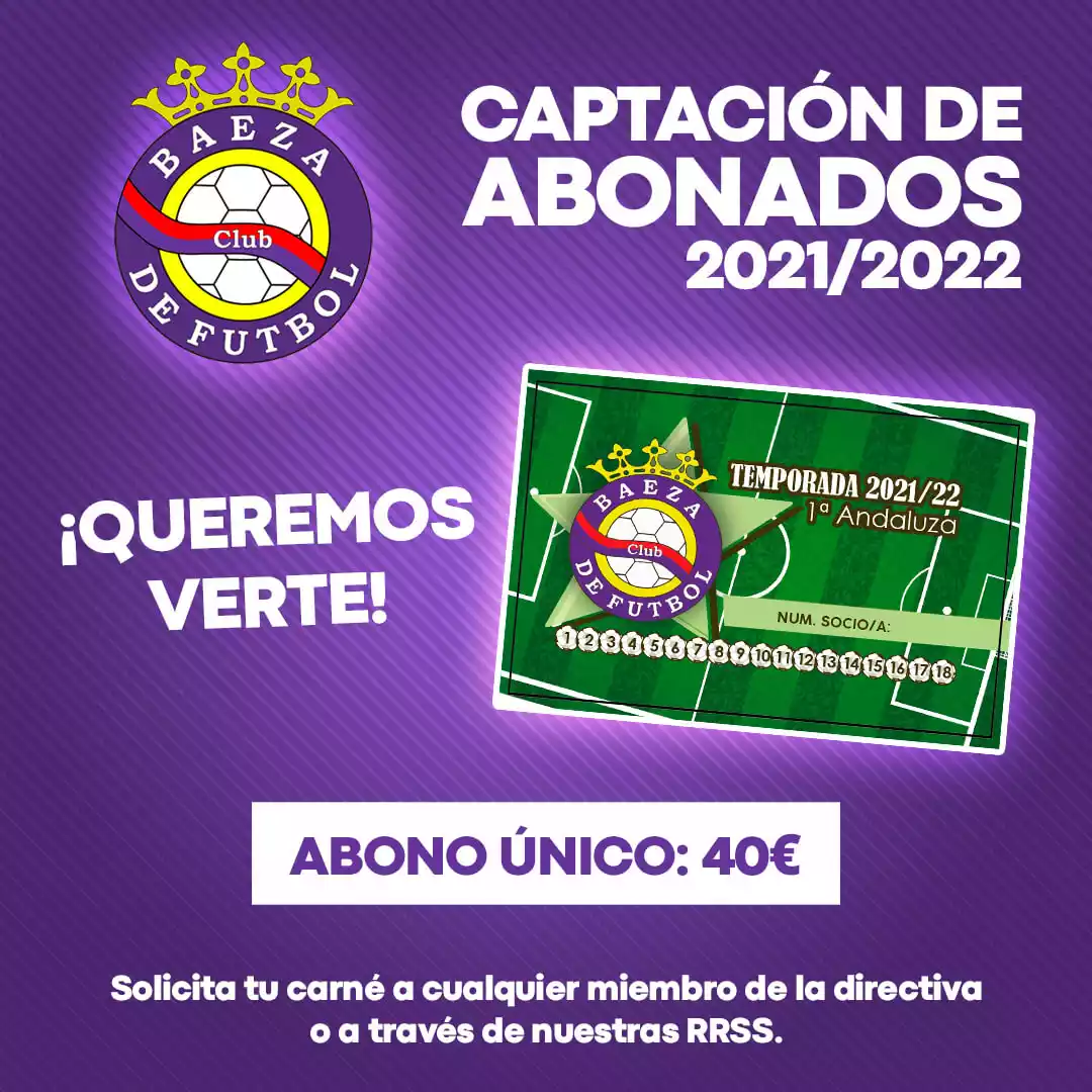Baeza CF - Campaña de abonados