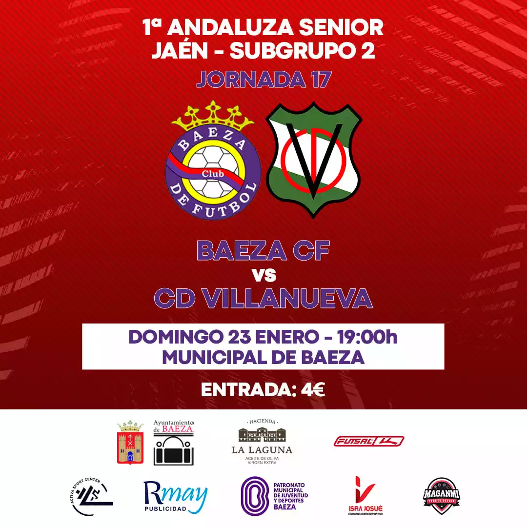 Baeza CF - Cartel partido