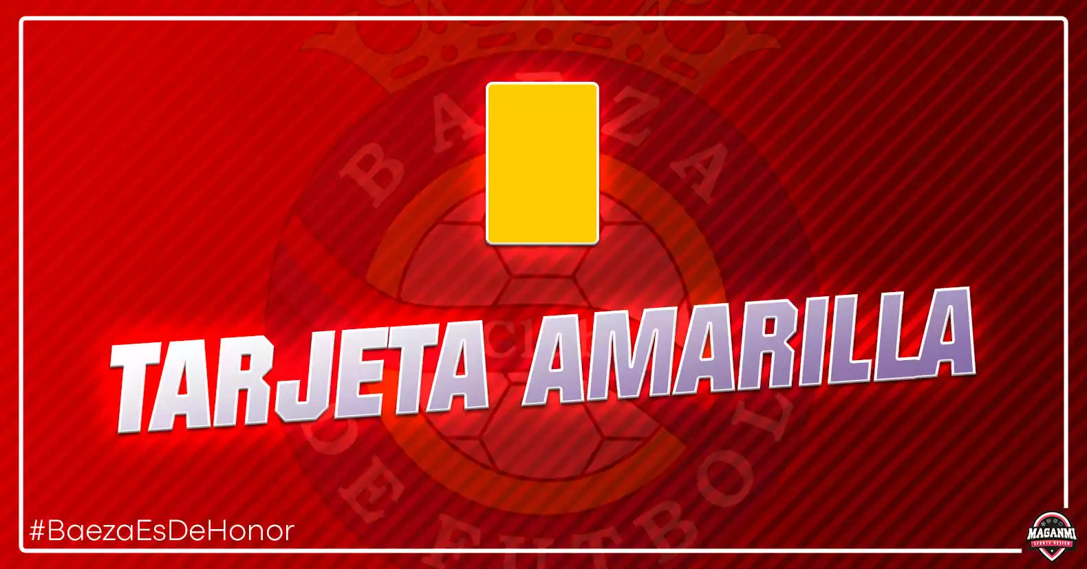 Baeza CF - Tarjeta amarilla