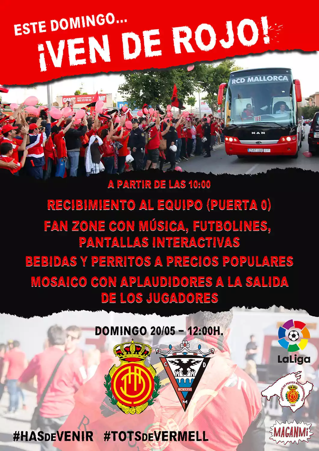 Cartel Playoff Ascenso Mallorca - Mirandés
