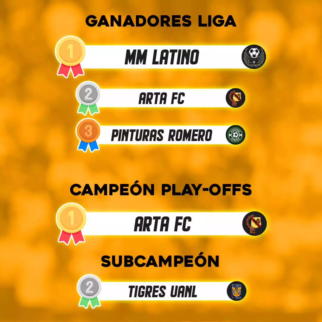 Liga Maxal - Winners