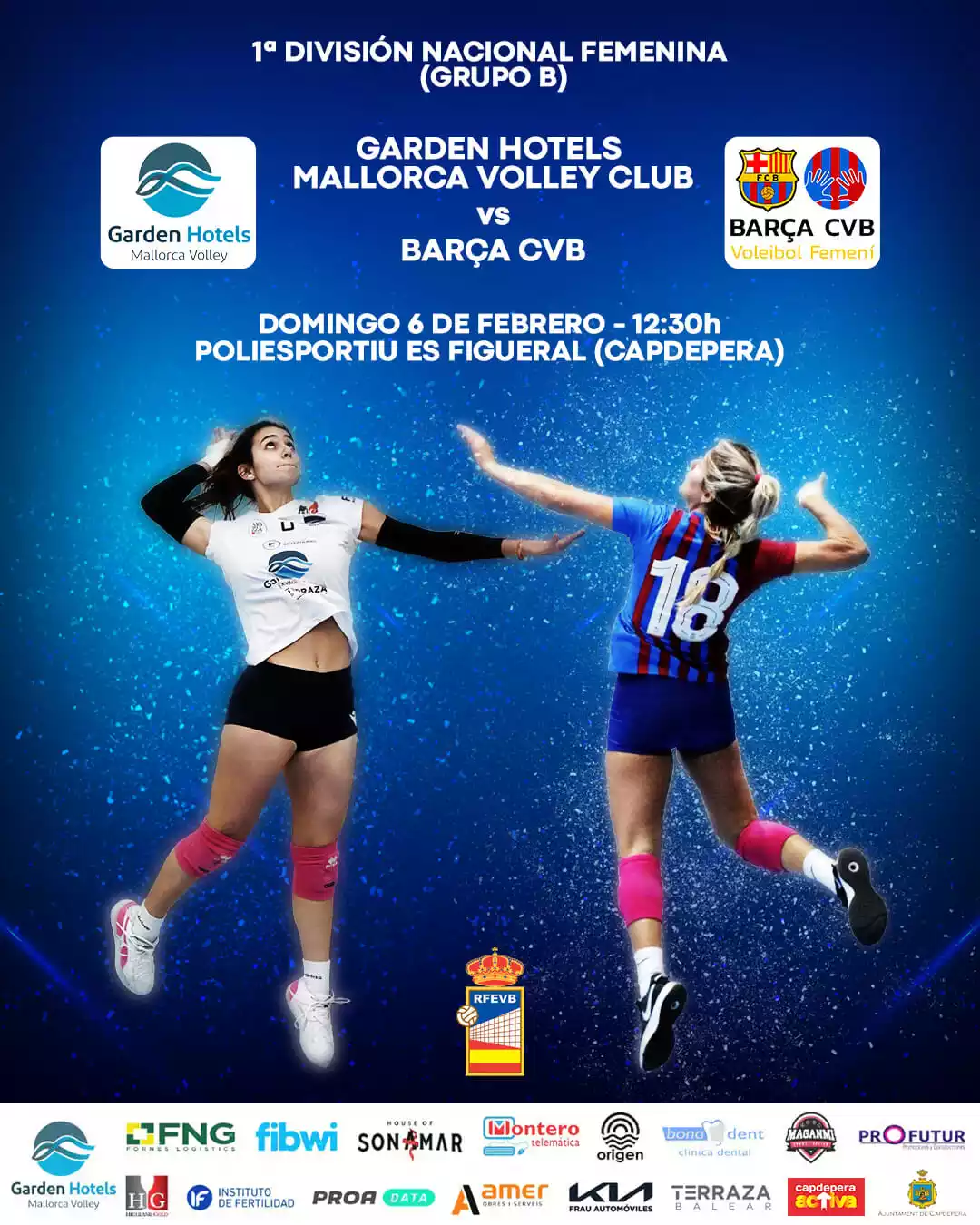Garden Hotels Mallorca Volley - cartel Barça CVB