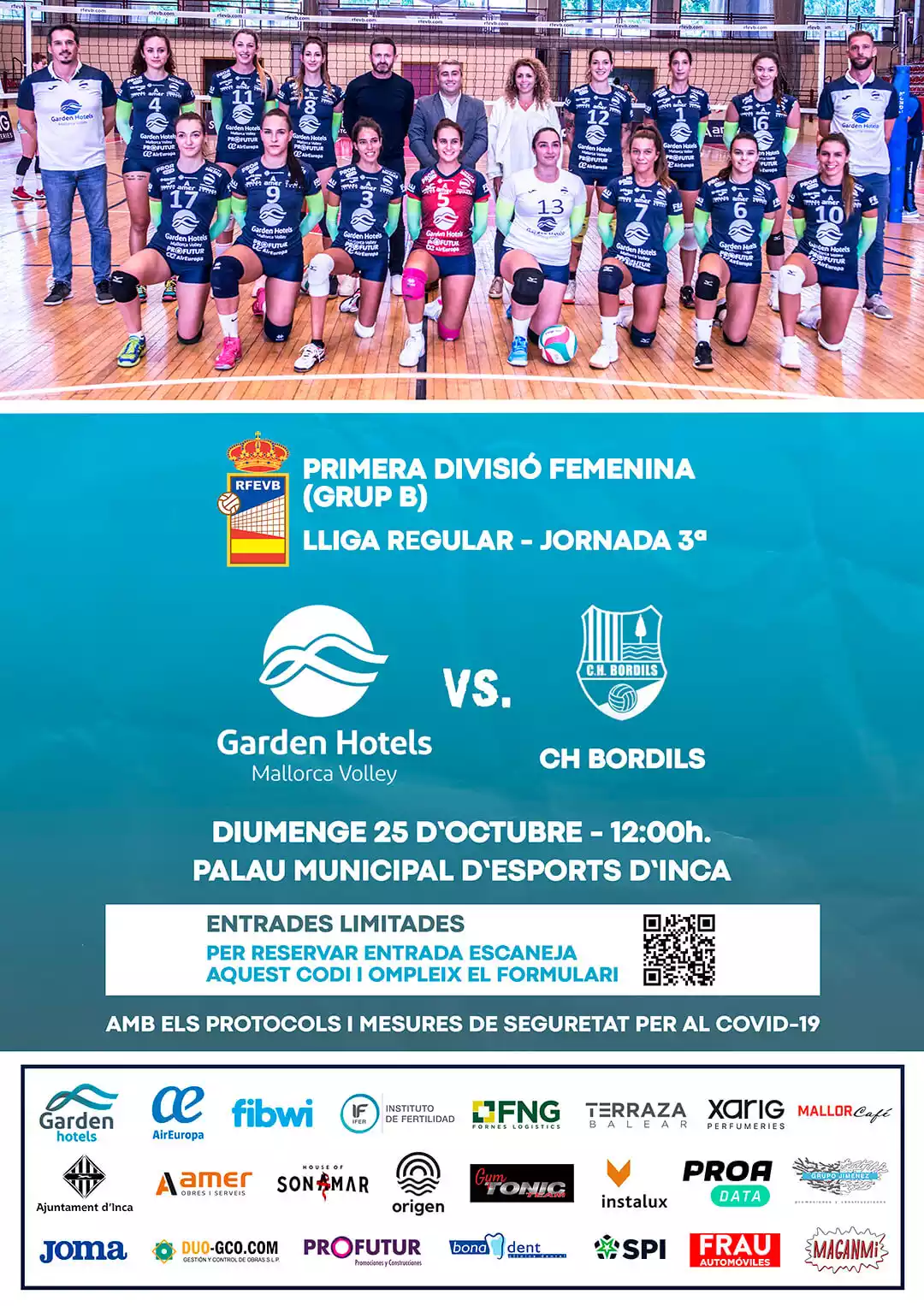 Garden Hotels Mallorca Volley - cartel CH Bordils