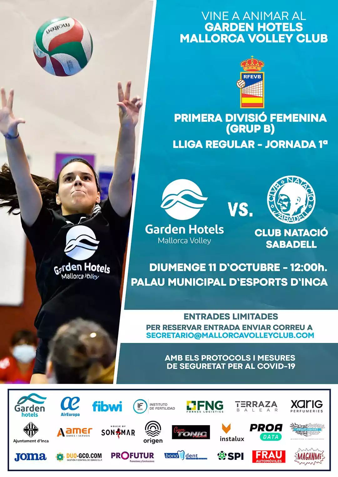 Garden Hotels Mallorca Volley - CN Sabadell poster