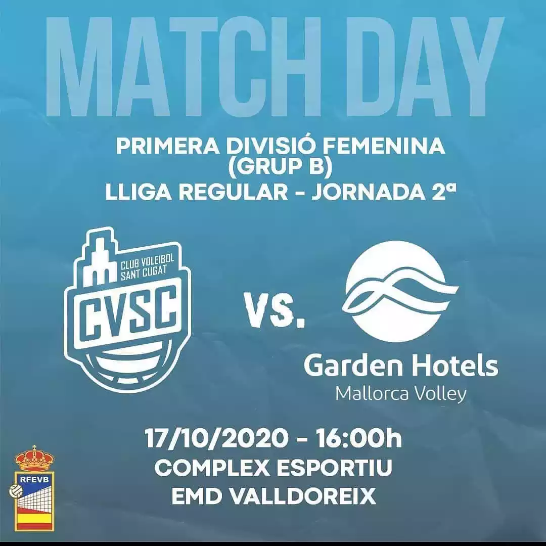 Garden Hotels Mallorca Volley - match day CV Sant Cugat