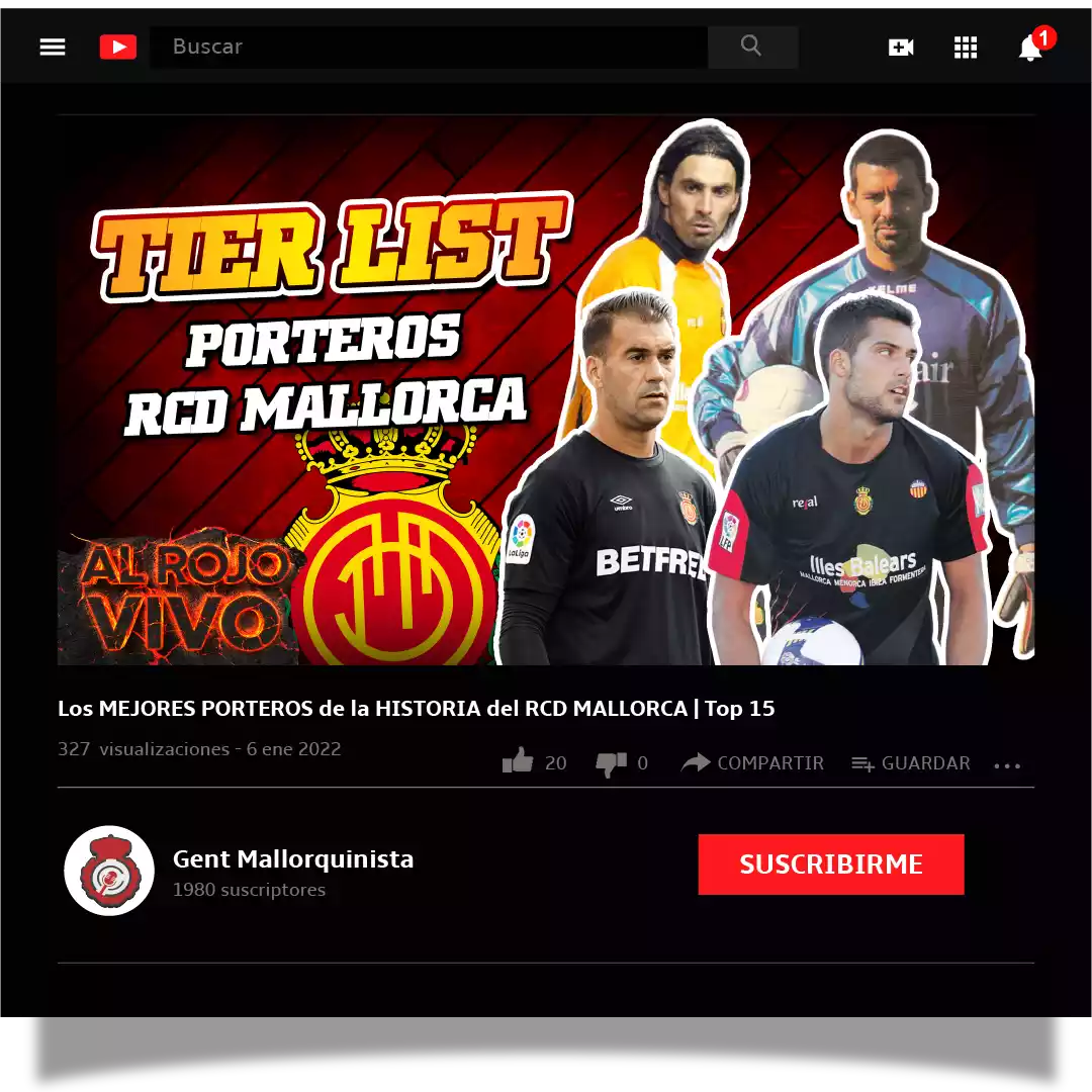 Tier List Mallorca Goalkeepers thumbnail