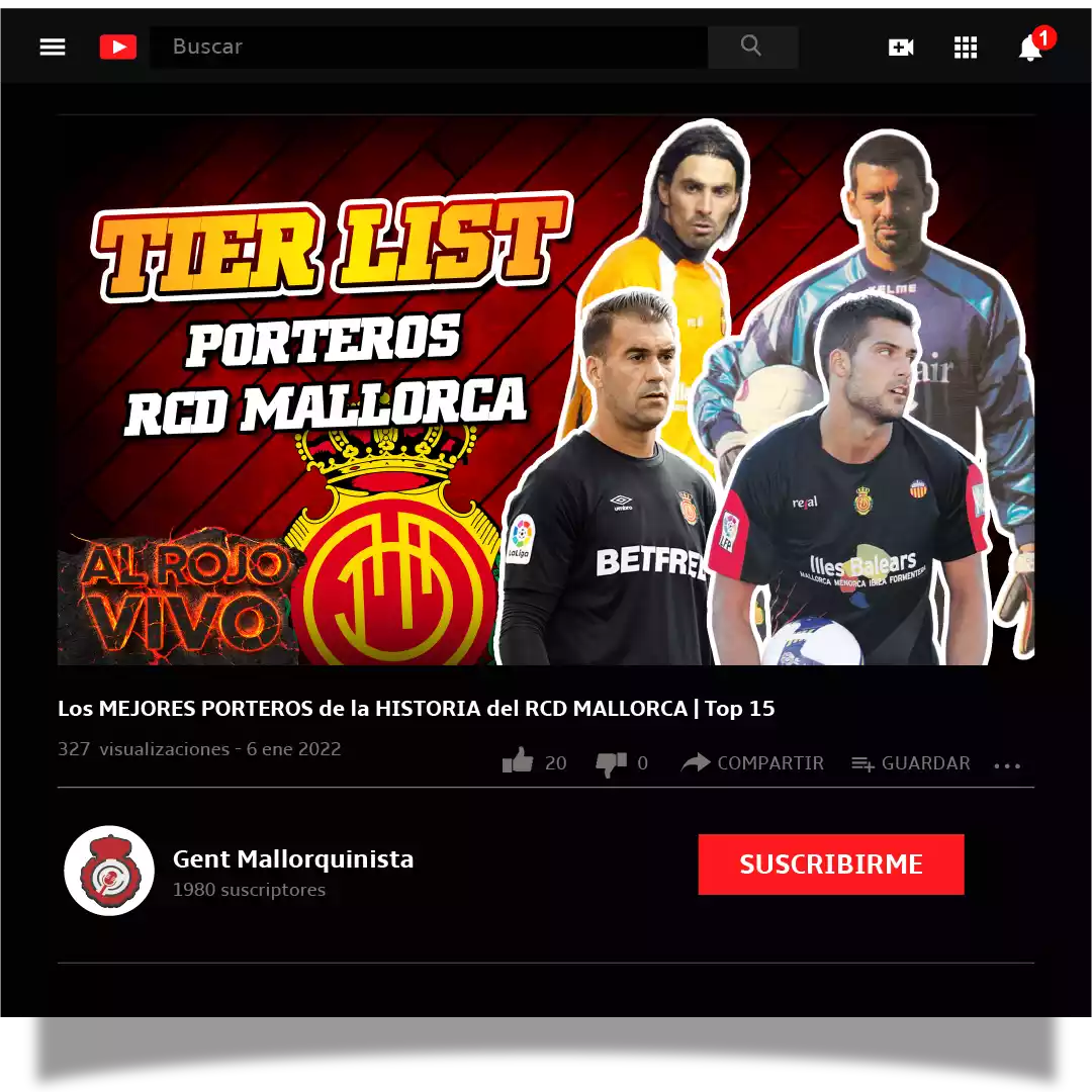 Miniatura Tier List porteros RCD Mallorca