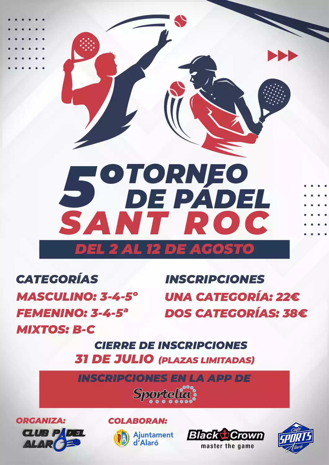 Torneo pádel Sant Roc