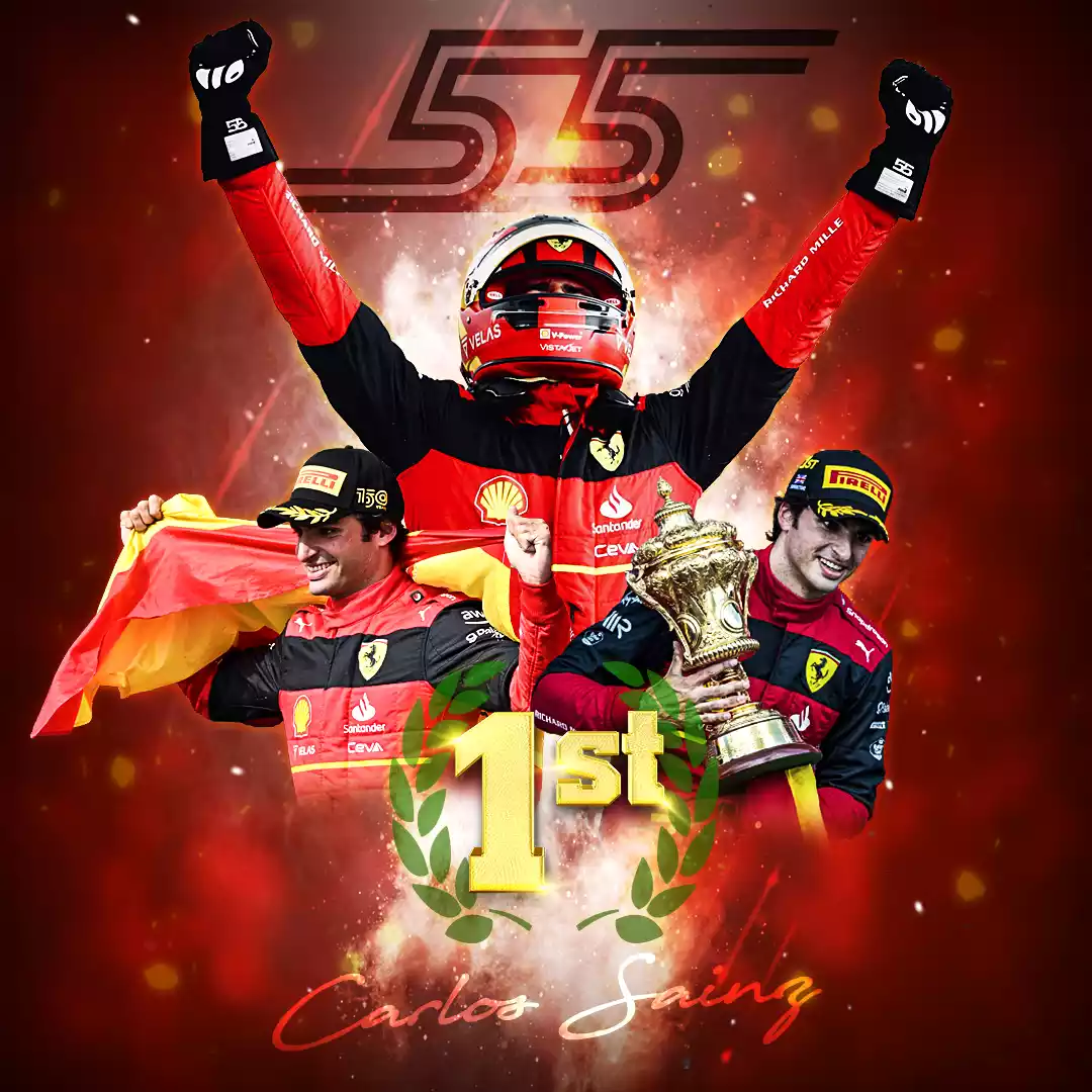 Edit victoria Carlos Sainz (Ferrari F1)